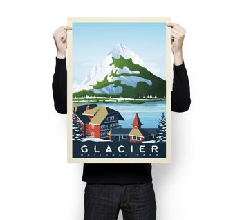 Affiche Voyage Glacier National Park - Etats-Unis - 50x70 cm 3