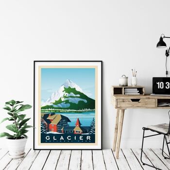 Affiche Voyage Glacier National Park - Etats-Unis - 50x70 cm 4