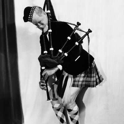 Kilt and bagpipes blank greetings card