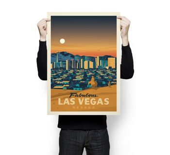 Affiche Voyage Las Vegas Nevada - Etats-Unis - 50x70 cm 3