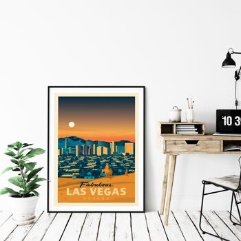 Affiche Voyage Las Vegas Nevada - Etats-Unis - 50x70 cm 4