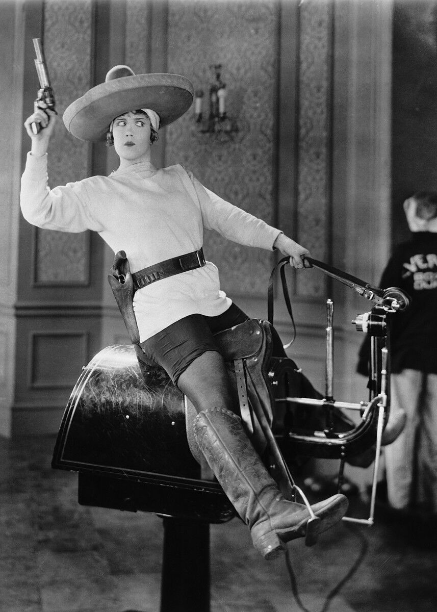 Cartolina d'auguri in bianco Cowgirl