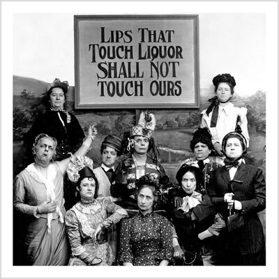 Lips that touch liquor square blank greetings card