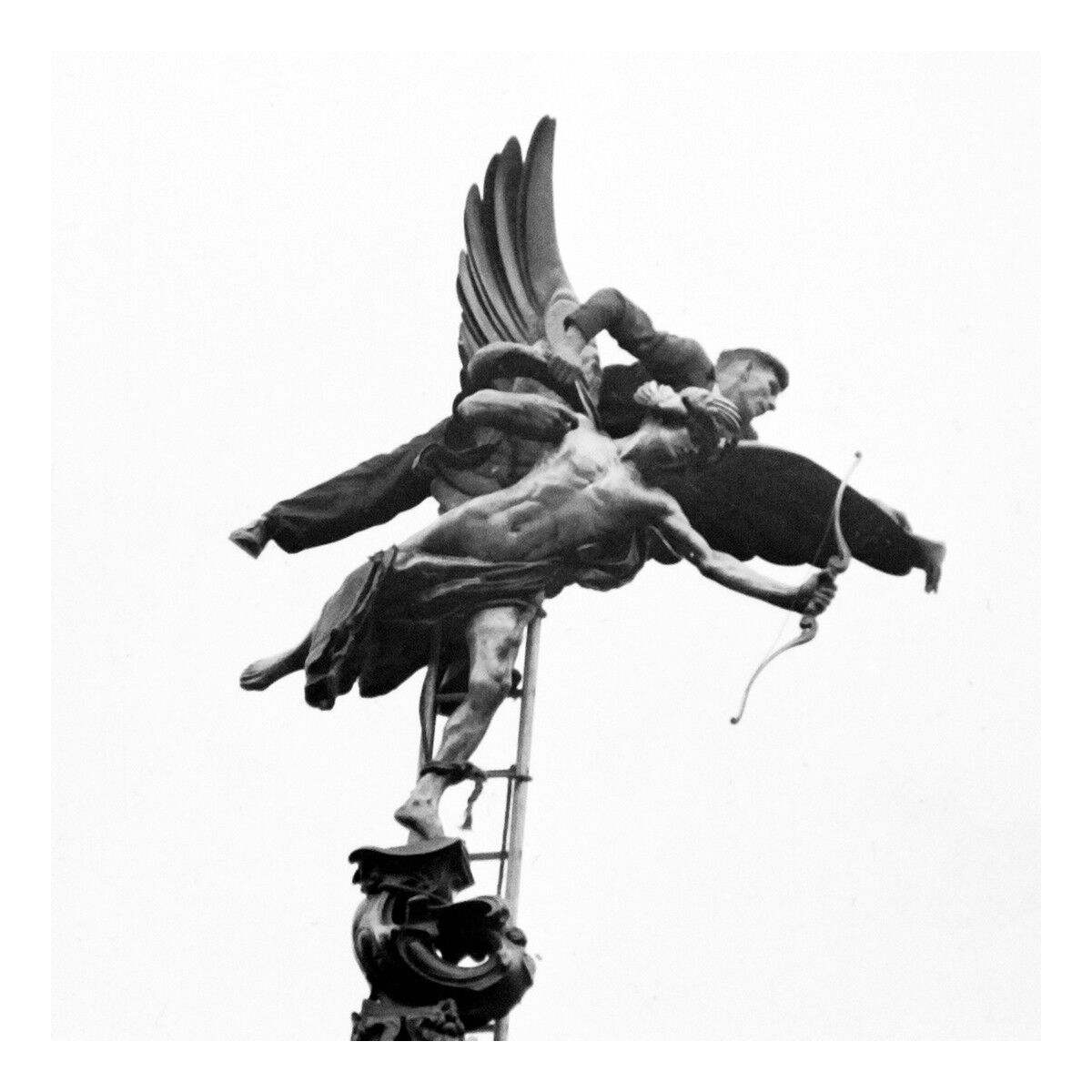 Eros square blank greetings card