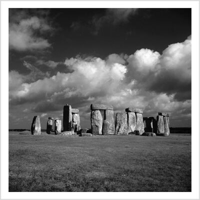 Tarjeta de felicitación en blanco cuadrada de Stonehenge Wiltshire