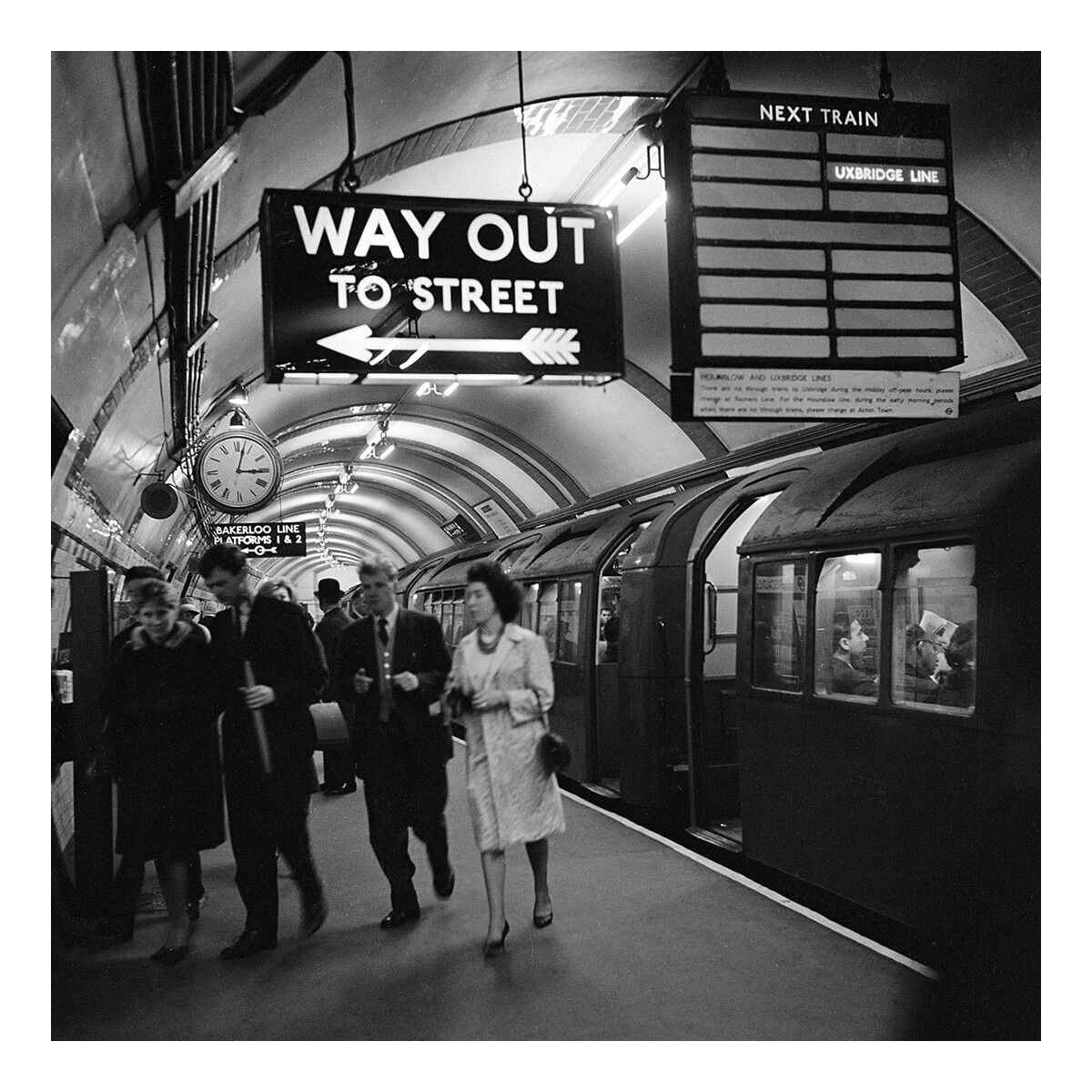 Biglietto di auguri vuoto quadrato Way Out