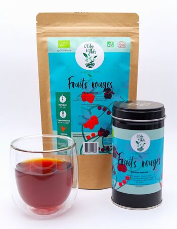 Thé noir- Fruits rouges- Sachet 80g 1