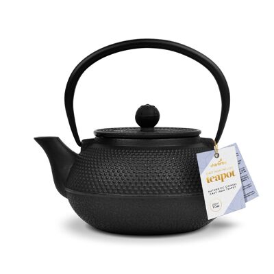 Black Hobnail Chinesische Hobnail Teekanne aus Gusseisen von Charbrew – 650 ml Teekessel