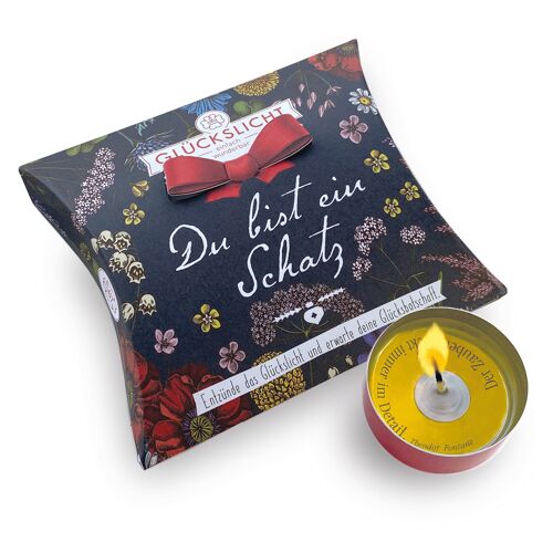 Glückslicht / Vintage / Du bist ein Schatz / In der Geschenkbox mit der Schleife 🎀