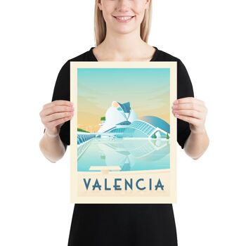 Affiche Voyage Valence Espagne - 30x40 cm 3
