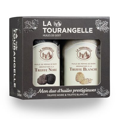 Duo of Grapeseed Oils with natural aromas of Black Truffle and White Truffle 2X125ml
