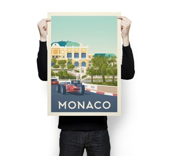 Affiche Voyage Monaco Côte d'Azur - France - 50x70 cm 3