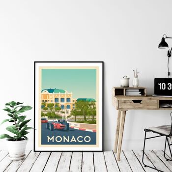 Affiche Voyage Monaco Côte d'Azur - France - 50x70 cm 4
