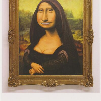 Postcard The secret behind the mysterious smile of the Mona Lisa , a-48809407