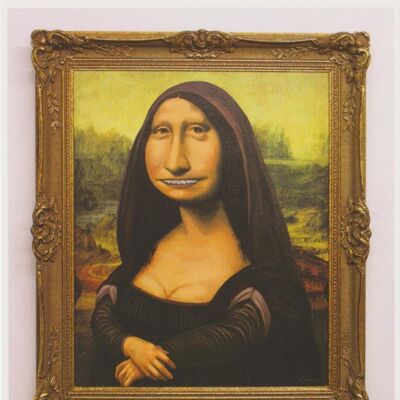 Postcard The secret behind the mysterious smile of the Mona Lisa , a-48809407