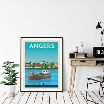 Affiche Voyage Angers France - 30x40 cm 4