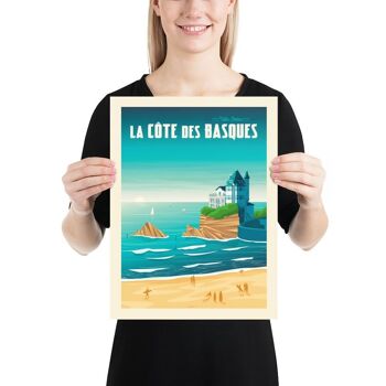 Affiche Voyage Biarritz Pays Basque - France - 30x40 cm 3