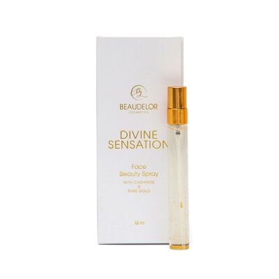 The Divine Sensation Face Beauty spray con oro puro, cachemir y vitaminas tamaño viaje (10ml)