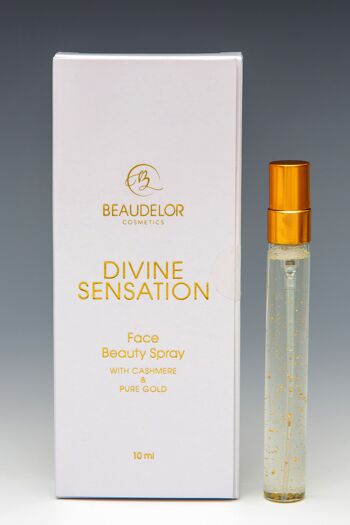 The Divine Sensation Spray Beauté Visage à l'or pur, au cachemire et aux vitamines format voyage (10ml) 5
