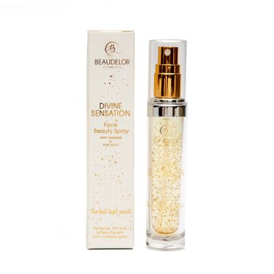 Spray de belleza facial Divine Sensation con oro puro, cachemira y vitaminas (30ml)