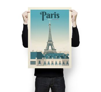Affiche Voyage Paris France - Tour Eiffel - 50x70 cm 3