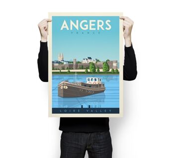 Affiche Voyage Angers France - 50x70 cm 3