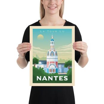 Affiche Voyage Nantes France - La Tour Lu - 30x40 cm 3