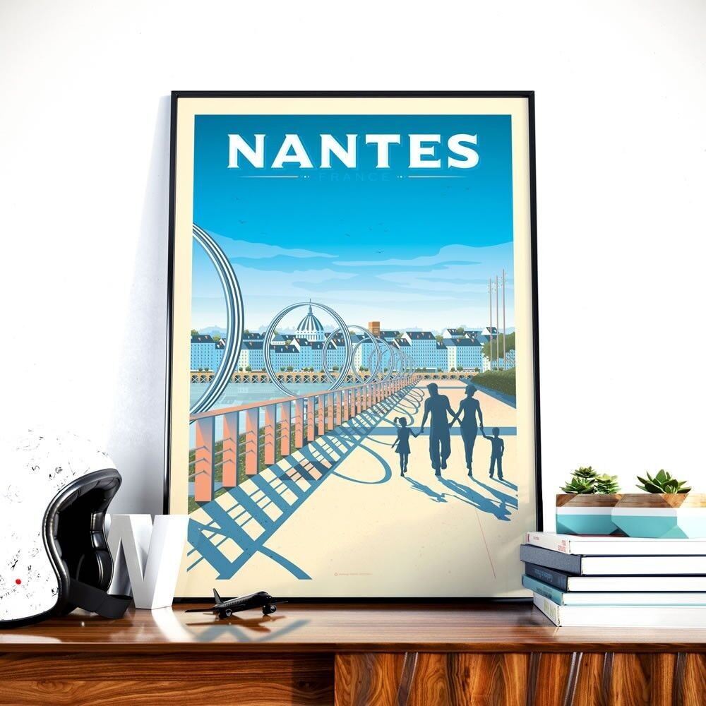 Buy wholesale Travel Poster Nantes France - Rings of Buren - 30x40 cm