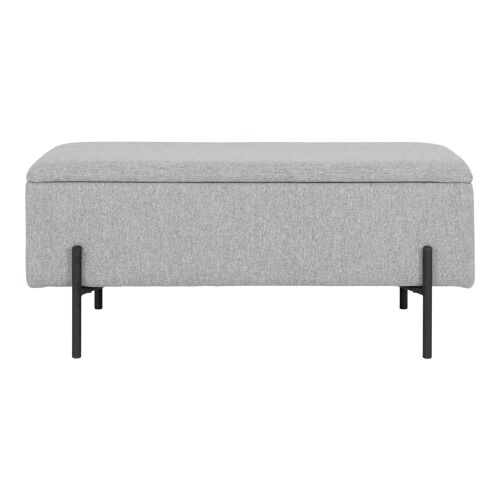 Watford Bench - Bench in light grey with storage