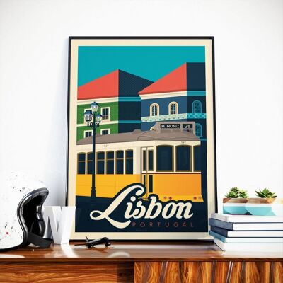Poster di viaggio Lisbona Portogallo - 50x70 cm