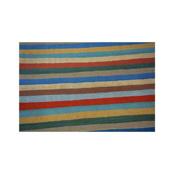 Tapis Kilim bleuté moderne 7