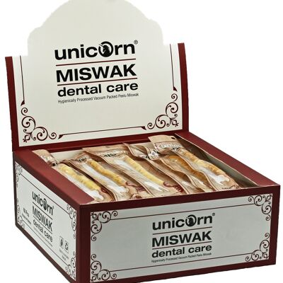 unicorn® Miswak legno per la cura dei denti, 60pz. nel display