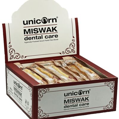 unicorn® Miswak legno per la cura dei denti, 60pz. nel display