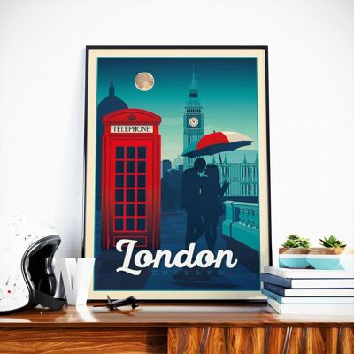 London United Kingdom Travel Poster - 50x70 cm