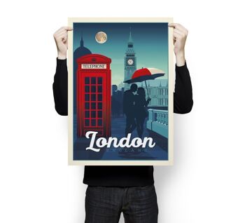 Affiche Voyage Londres Royaume-Uni - 50x70 cm 3