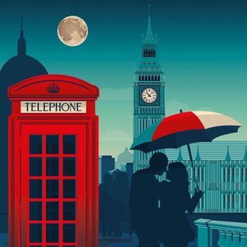 Affiche Voyage Londres Royaume-Uni - 30x40 cm 2