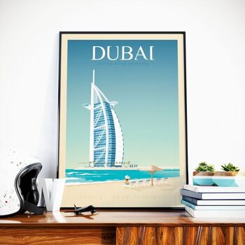 Affiche Voyage Dubaï Burj Khalifa - Emirats Arabes Unis- 30x40 cm 1