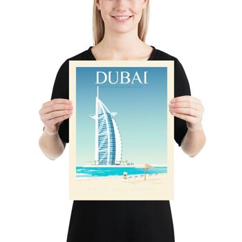 Affiche Voyage Dubaï Burj Khalifa - Emirats Arabes Unis- 30x40 cm 3