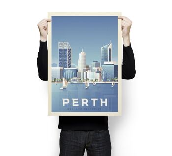 Affiche Voyage Perth Australie - 50x70 cm 3