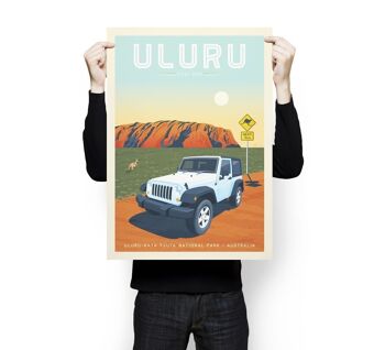 Affiche Voyage Uluru Ayers Rock - Australie - 50x70 cm 3