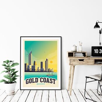 Affiche Voyage Gold Coast Queensland - Australie - 50x70 cm 4