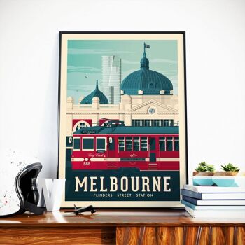 Affiche Voyage Melbourne Asutralie - 30x40 cm 1