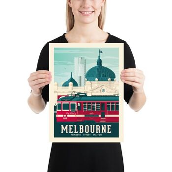 Affiche Voyage Melbourne Asutralie - 30x40 cm 3