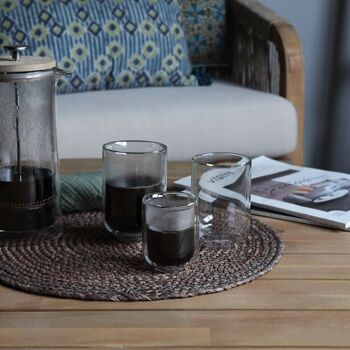 Lot de 4 tasses café 25cl double paroi helya 4