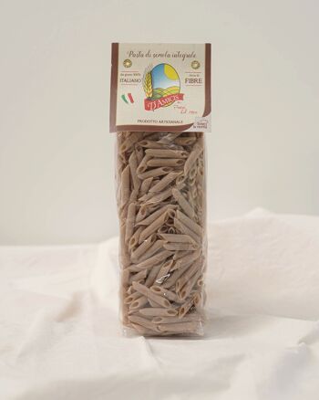 Pâtes à la semoule de blé dur - Penne rigate intégrale - Penne rigate complète (500g) 2