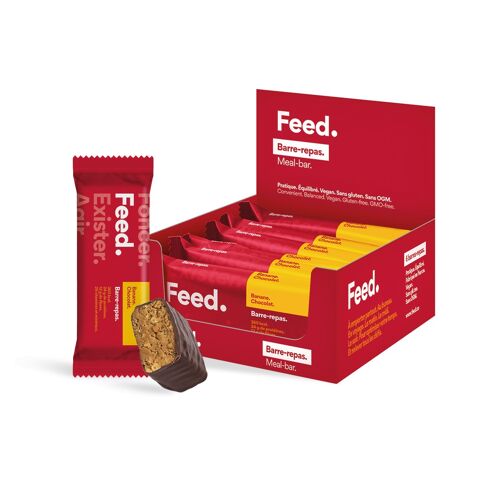 Barre-repas-vegan protéinée Banane Chocolat