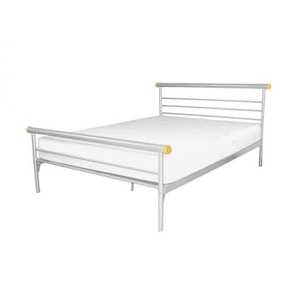 Heartlands Furniture Celine Metallbett - King Size (5'0" x 6'6")