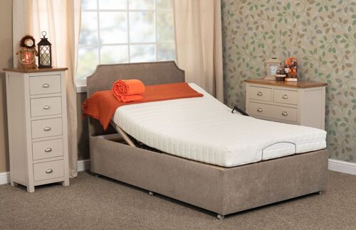 Adaptive Latex Adjustable Electric Bed - Deluxe Legs Set Small Double (4’0” X 6’6”)