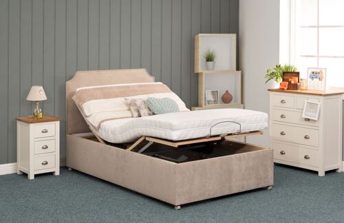 Brighton Adjustable Electric Bed - Standard Legs Set Super King Size Zip & Link (6'0" x 6'6")