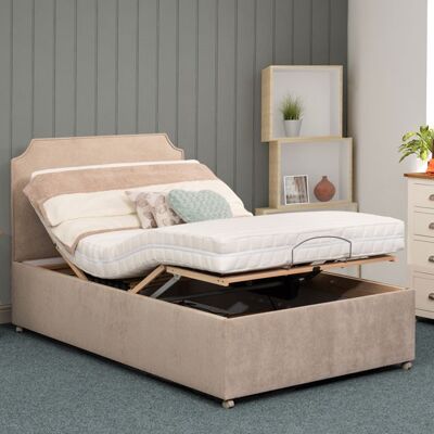 Brighton Adjustable Electric Bed - Standard Legs Set Super King Size Zip & Link (6'0" x 6'6")